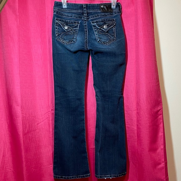 SILVER SUKI LOW RISE BOOTCUT SIZE 26 - Picture 8 of 14